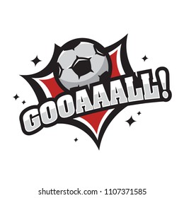 Soccer vector logo icon illustration
