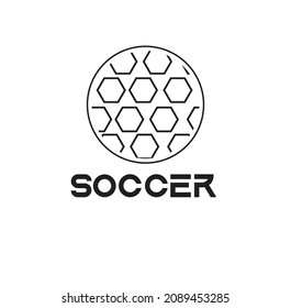 soccer vector logo or minimalist illustration
