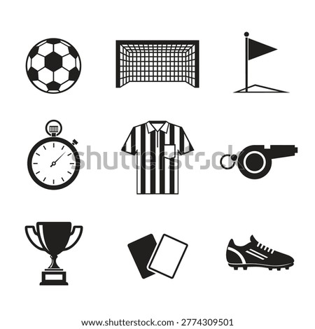 Soccer Vector Set Icons Collection
