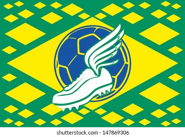 soccer wings shoes vector art