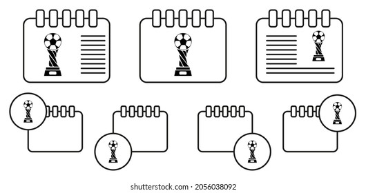 Soccer Winner Cup icon. Sports Accessory icon. Sport element icon. Premium quality graphic design. Signs, outline symbols collection icon for websites, web design, mobile app On White Background