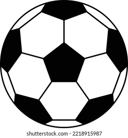 Soccerball graphic vector for logo and design.