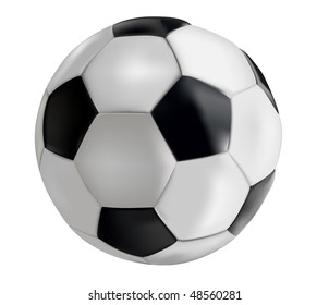 Soccer-ball isolated on white background