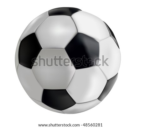 Soccer-ball isolated on white background
