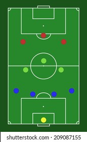 Soccer/Football Formation 4-3-3 
