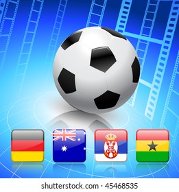 Soccer/Football Group D Original Vector Illustration EPS10
