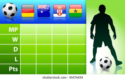 Soccer/Football Group D Original Vector Illustration EPS10