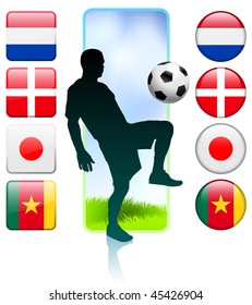 Soccer/Football Group E Original Vector Illustration