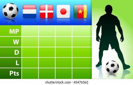 Soccer/Football Group E Original Vector Illustration EPS10