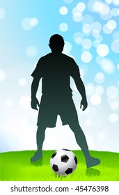 Soccer/Football Player Original Vector Illustration EPS10