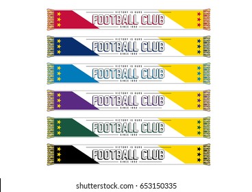 Soccer/Football Team Scarf // with team-wear colors