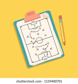 soccer-tactics sketch icon
