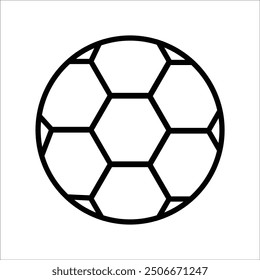 socer ball vector icon line template