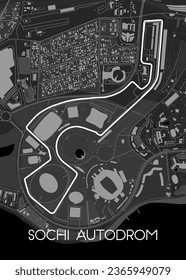 Sochi Autodrom Race Car Map