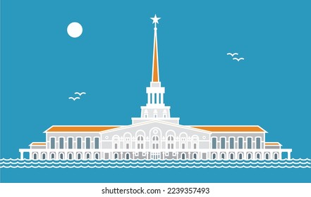 Sochi city vector illustration and poster