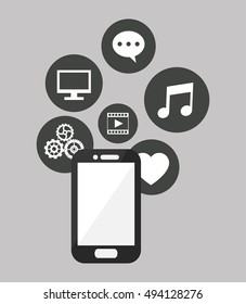 socia media related icons image 