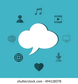 socia media related icons image 