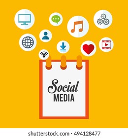 socia media related icons image 