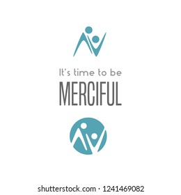 ​Simple social abstract logo for branding identity. Vector image.