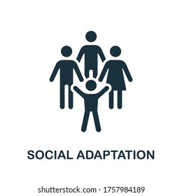 Social Adaptation icon. Simple element from child development collection. Creative Social Adaptation icon for web design, templates, infographics and more