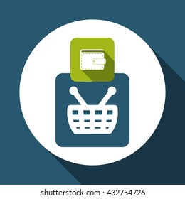 Social Advertising design. Media icon. White background , vector