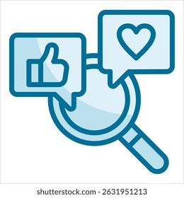 Social Analytics Icon Element For Design