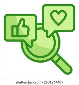 Icon-Element für Social Analytics für Design