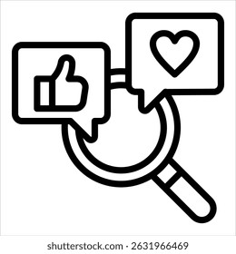 Social Analytics Icon Element For Design