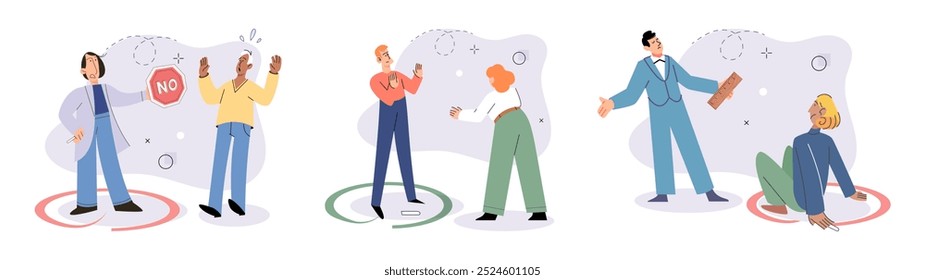 Social anxiety vector illustration. The social anxiety metaphor depicts fear judgment in social situations Loneliness can exacerbate feelings depression Emotional distress is significant aspect mental