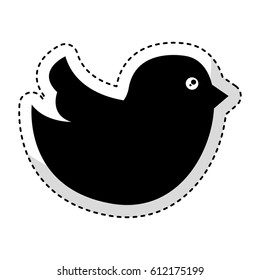 social bird isolated icon vector illustration design