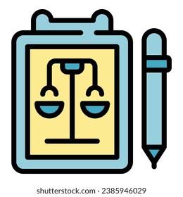 Social board icon outline vector. Trust service. Community public color flat