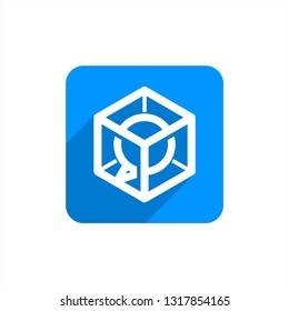 social box logo . chat logo design inspiration . logo template