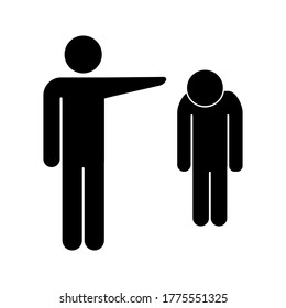 Social Bullying Icon. Harassment, Social Abuse And Violence. Isolated Vector Element. Outline Pictogram For Web Page, Mobile App, Promo