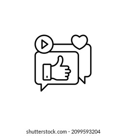social campaign icon in vector. Logotype