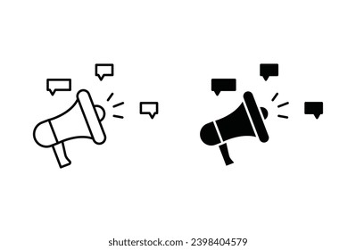 Social campaign vector icon set. vector illustration