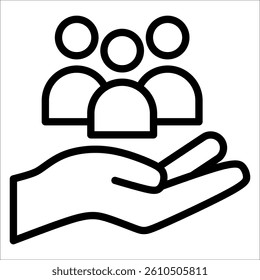 Social Care Simple Icon Vector Illustration Concept