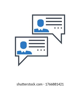 Social Chanels Related Vector Glyph Icon. Isolated on White Background. Vector Illustration.