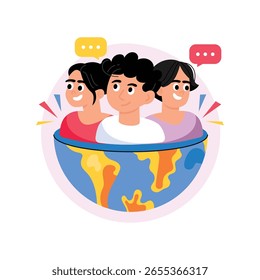 Social Change Concept Style illustrations. EPS 10 File 