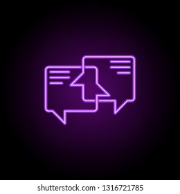 social channels line icon. Elements of Seo & Web Optimization in neon style icons. Simple icon for websites, web design, mobile app, info graphics