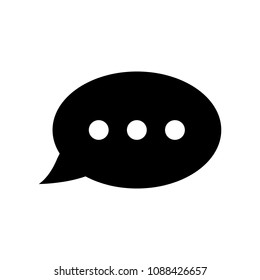 social chat message vector icon sign