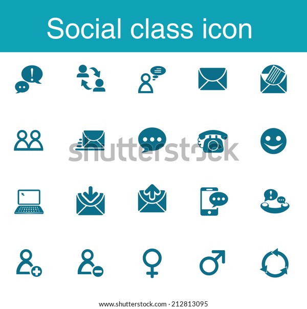 Social Class Icon Stock Vector (Royalty Free) 212813095 | Shutterstock