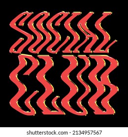 social club distorted wave slogan Vector design for t-shirt graphics, banner, fashion prints, slogan tees, stickers, flyer, posters and other creative uses	
