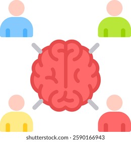 Social Cognition Icon Element For Design