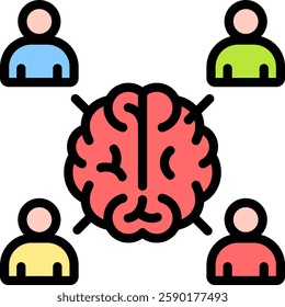 Social Cognition Icon Element For Design