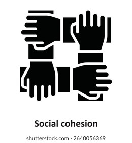 Social cohesion Vector Icon which can easily modify or edit
