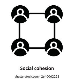 Social cohesion Vector Icon which can easily modify or edit
