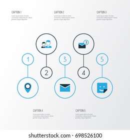 Social Colorful Icons Set. Collection Of Envelope, Location, Friends And Other Elements. Also Includes Symbols Such As Friends, Notification, Mates.