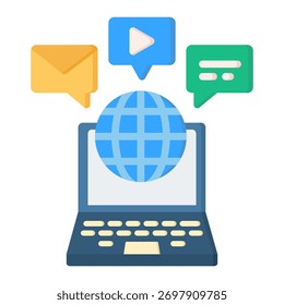 Social Commerce Icon Element For Design