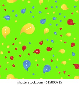 Social communication and chat icon. Vector seamless pattern flat illustration EPS 10