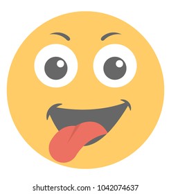 A social communication platforms emoji naughty expression